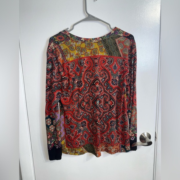 Johnny Was Moa Floral Paisley Long Sleeve Top Size XS - Picture 9 of 9